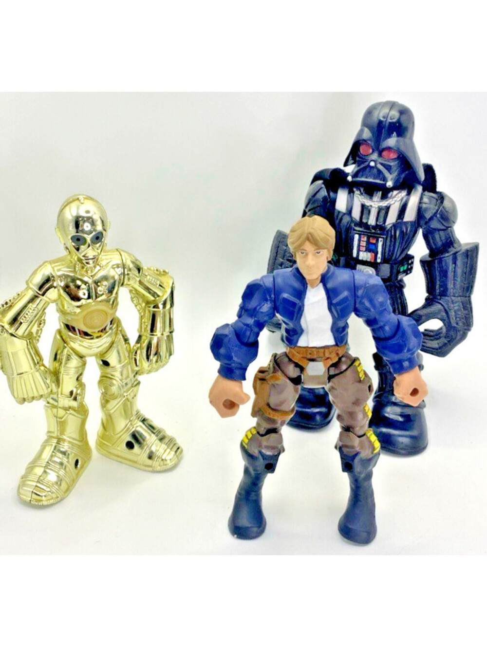 Hasbro Star Wars Hero Mashers Darth Vader, Luke Skywalker, CP-3PO Figure Lot
